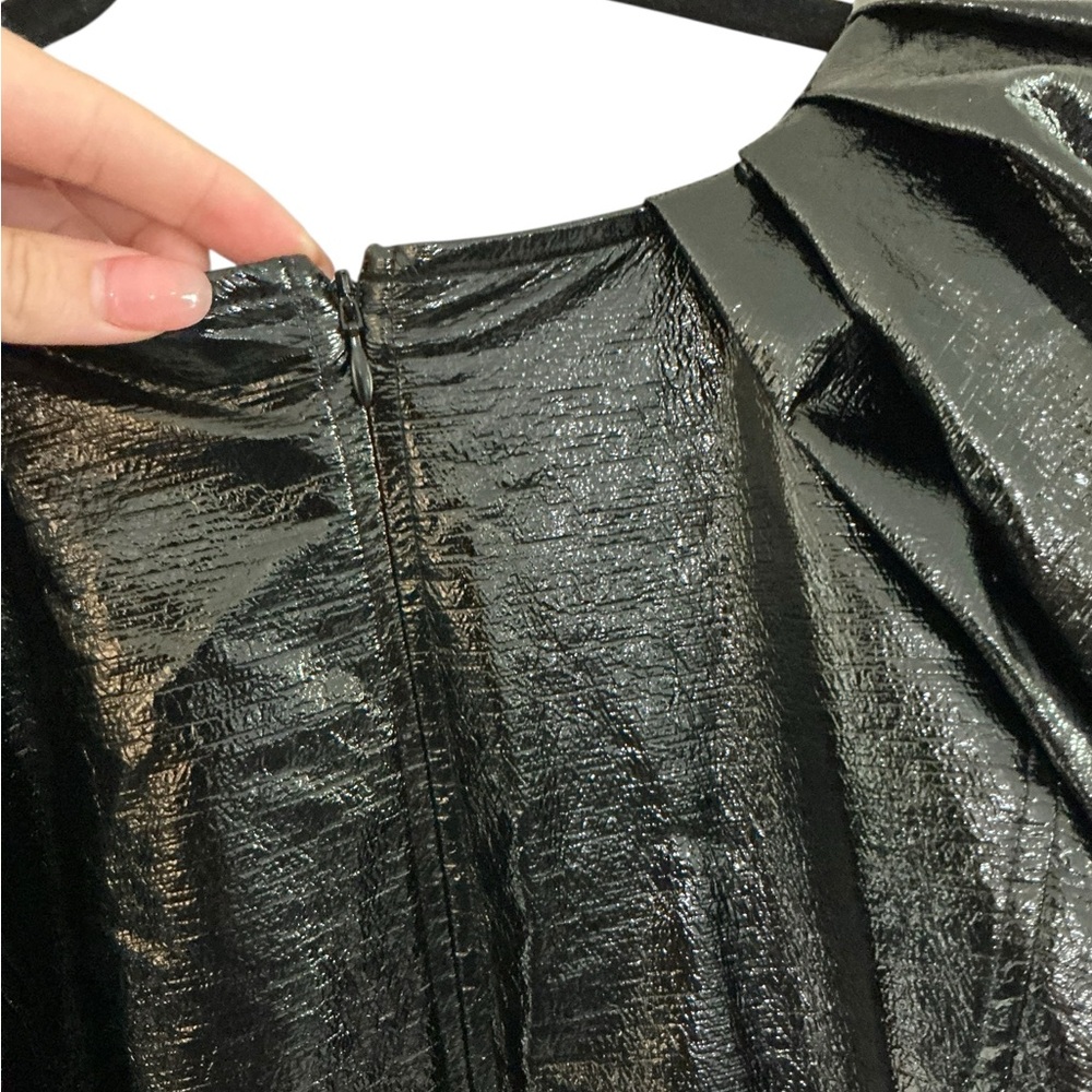 A.L.C. Black Mini Dress with Puff Sleeves - Picture 8 of 8